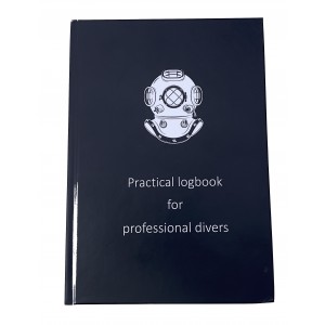 Hardcover duiklogboek beroepsduiken beroepsduiker