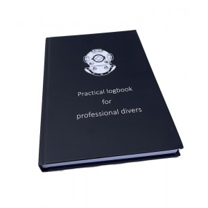 Hardcover duiklogboek beroepsduiken beroepsduiker